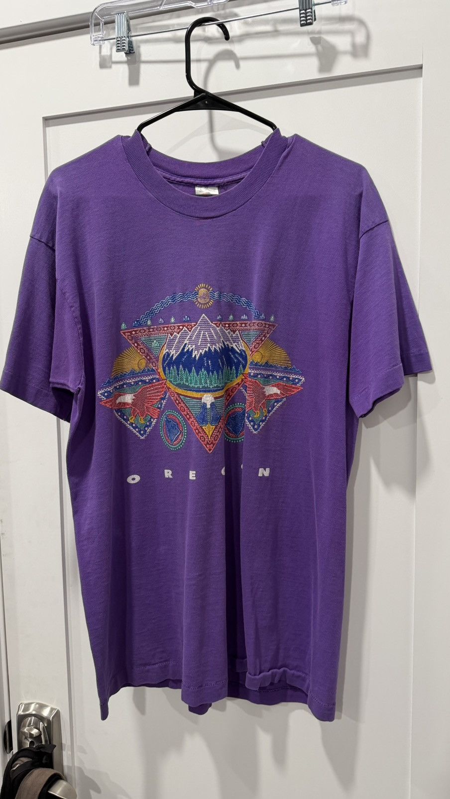 Vintage 90s SINGLE STITCHED “OREGON” GRAPHIC T-SHIRT Size US L / EU 52-54 / 3 - 3 Thumbnail