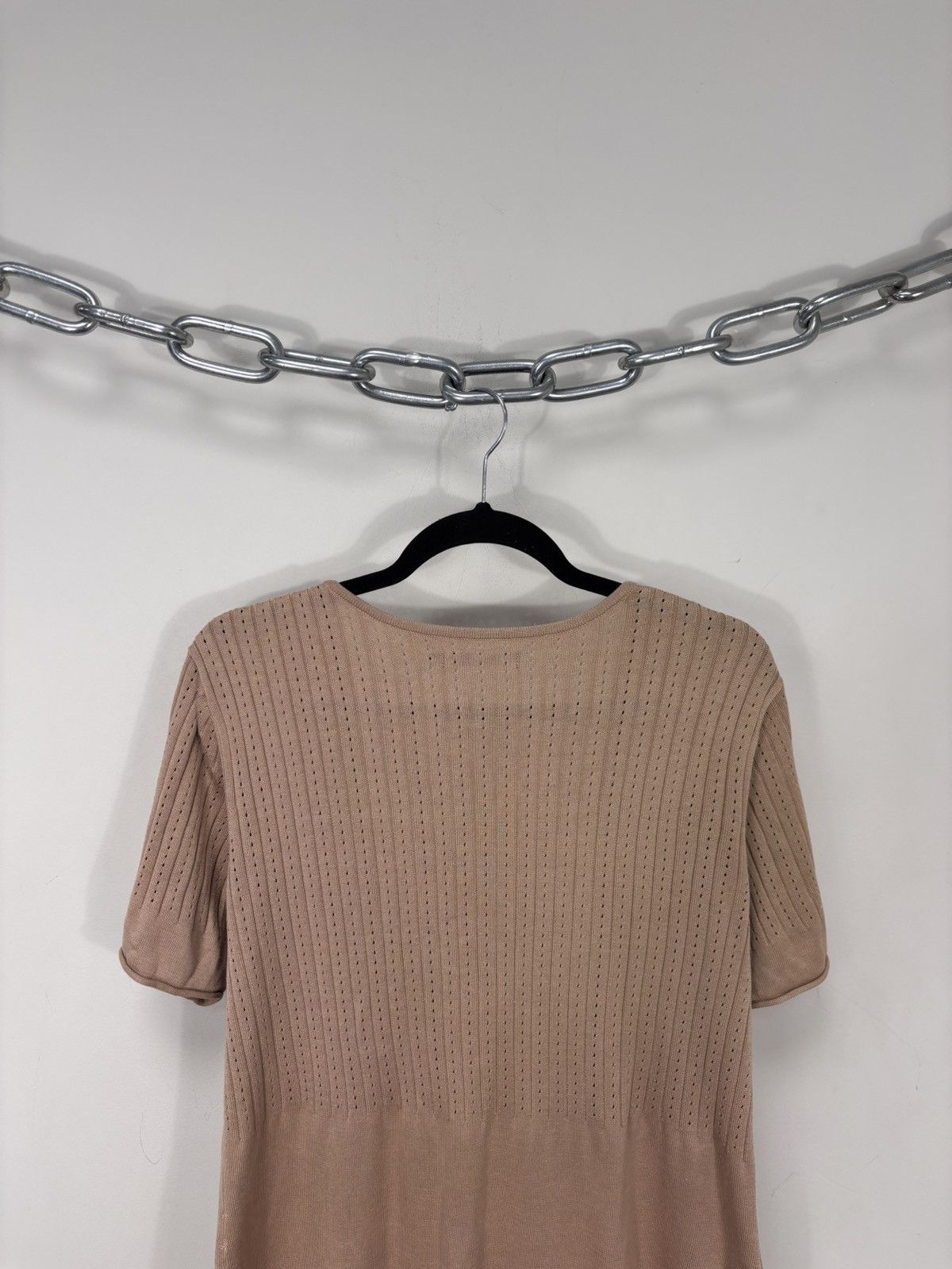 Gudrun Sjoden Gudrun Sjoden Women’s Silk Cotton Short Sleeve Top Sweater Size XL / US 12-14 / IT 48-50 - 10 Thumbnail