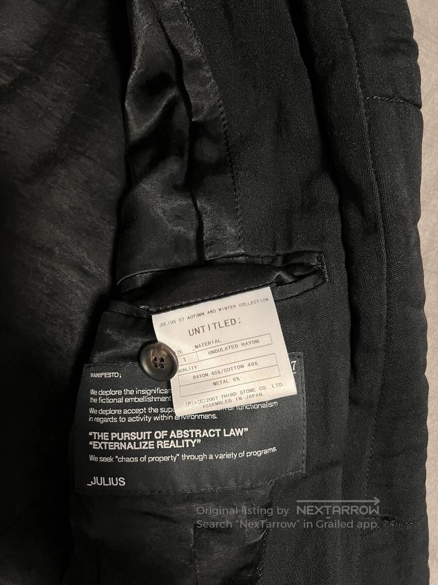 Julius Casual Pleated Suit Jacket by Julius 7. Size US M / EU 48-50 / 2 - 9 Thumbnail