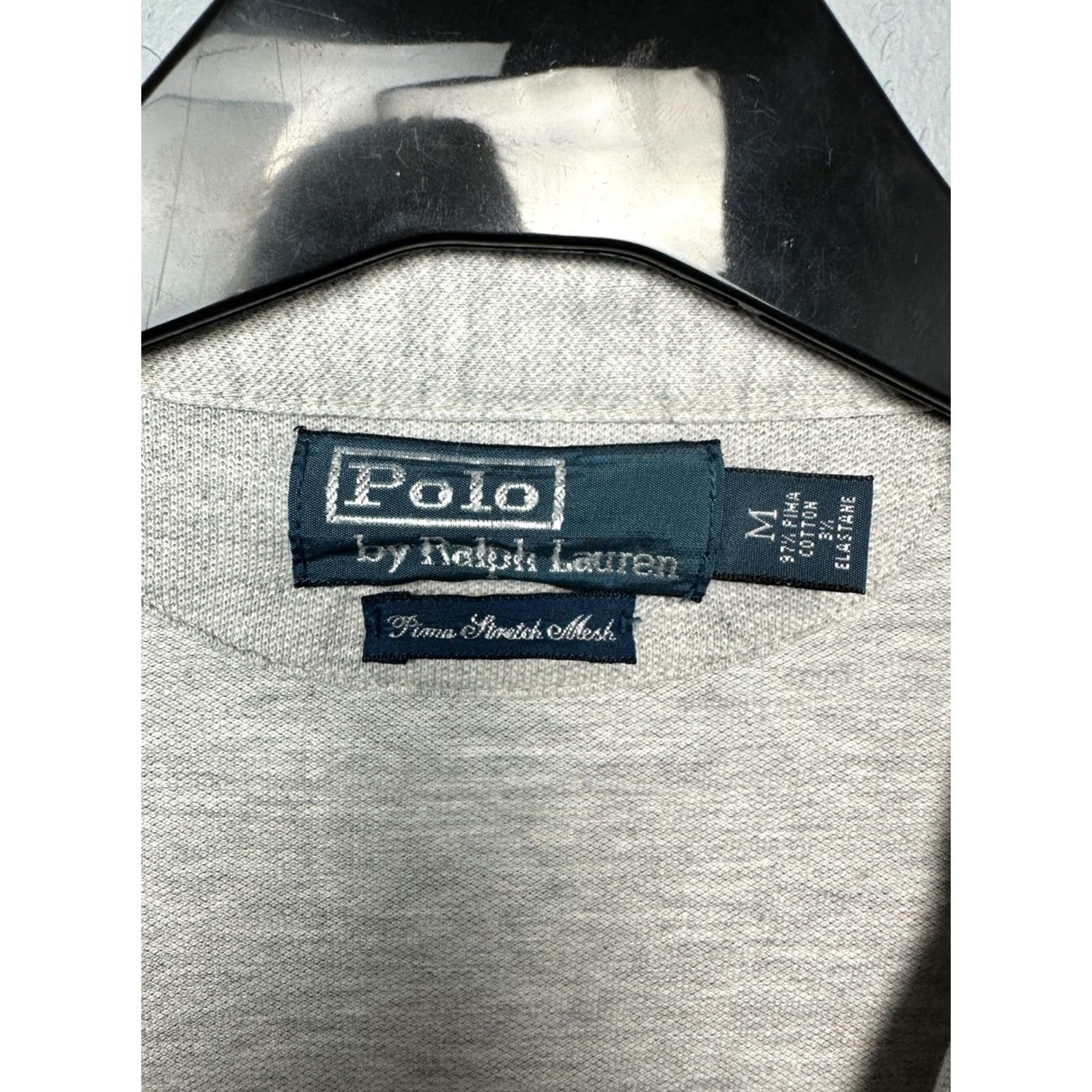 Polo Ralph Lauren VINTAGE Polo Ralph Lauren Mens Cardigan Sweater M Gray Cotton Knit Button Size US M / EU 48-50 / 2 - 3 Thumbnail