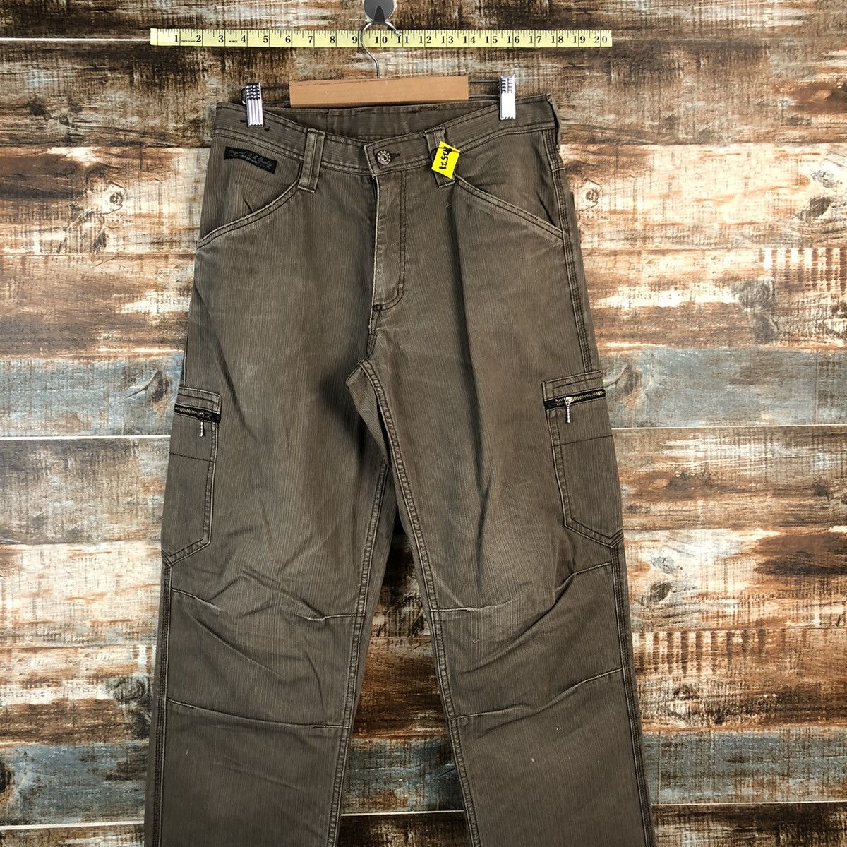 Faded Glory × Japanese Brand Dogman Brown Cargo Multipocket Pants #A2528 Size US 31 - 2 Thumbnail