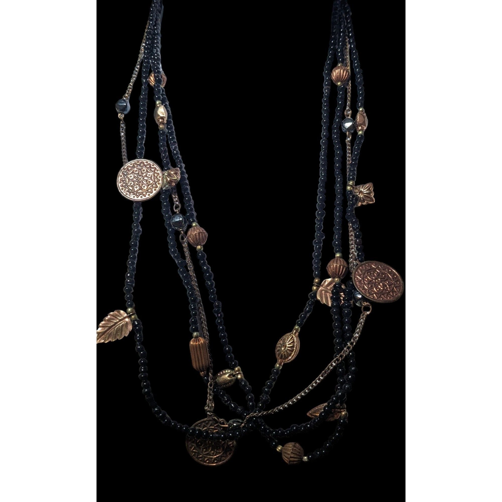 Other Bohemian Indie Multilayer Bead And Charm Necklace Size ONE SIZE - 2 Thumbnail