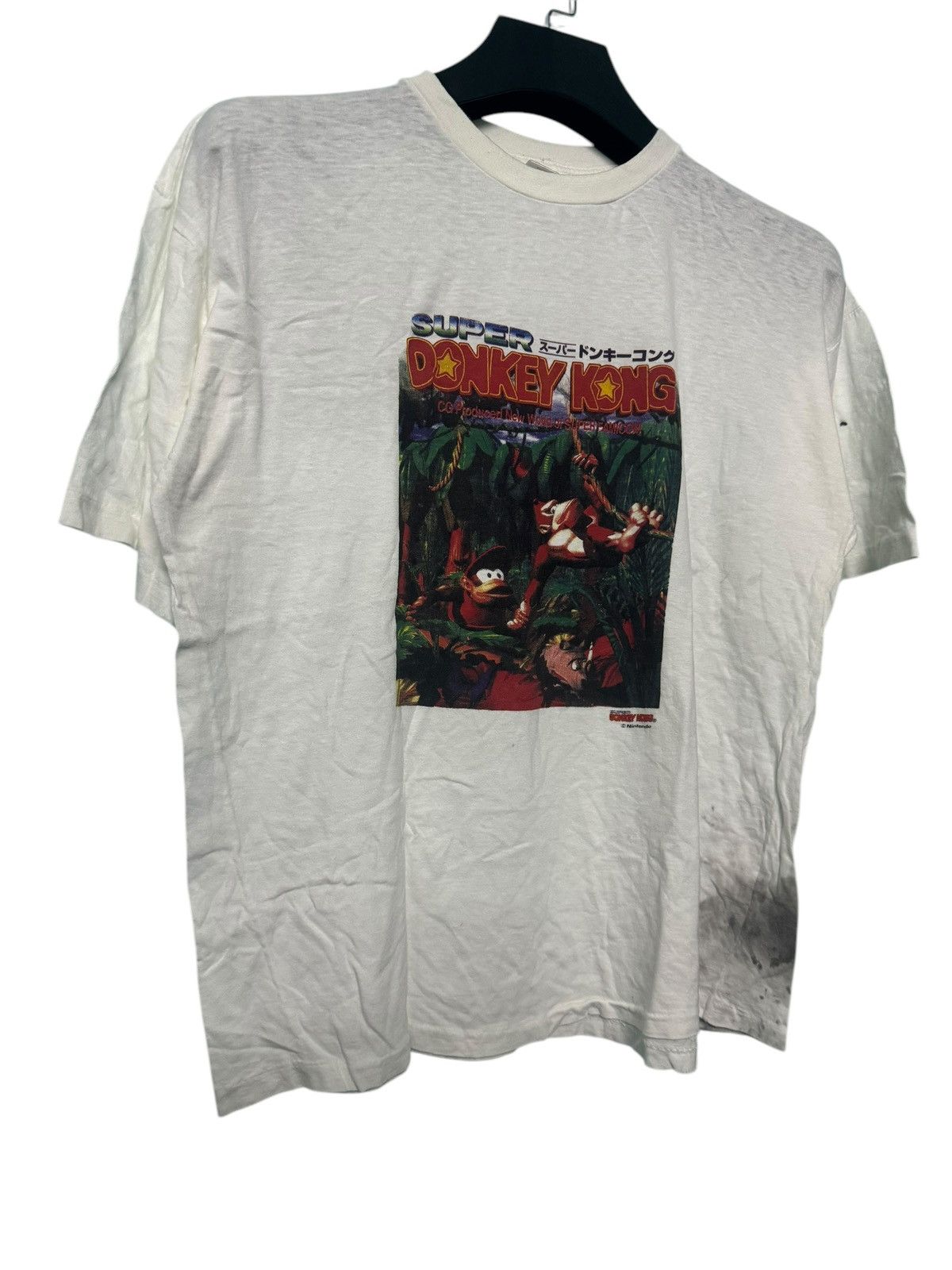 Nintendo 💥 VINTAGE NITENDO SUPER DONKEY KONG DAMAGE TSHIRT RARE Size US M / EU 48-50 / 2 - 3 Thumbnail