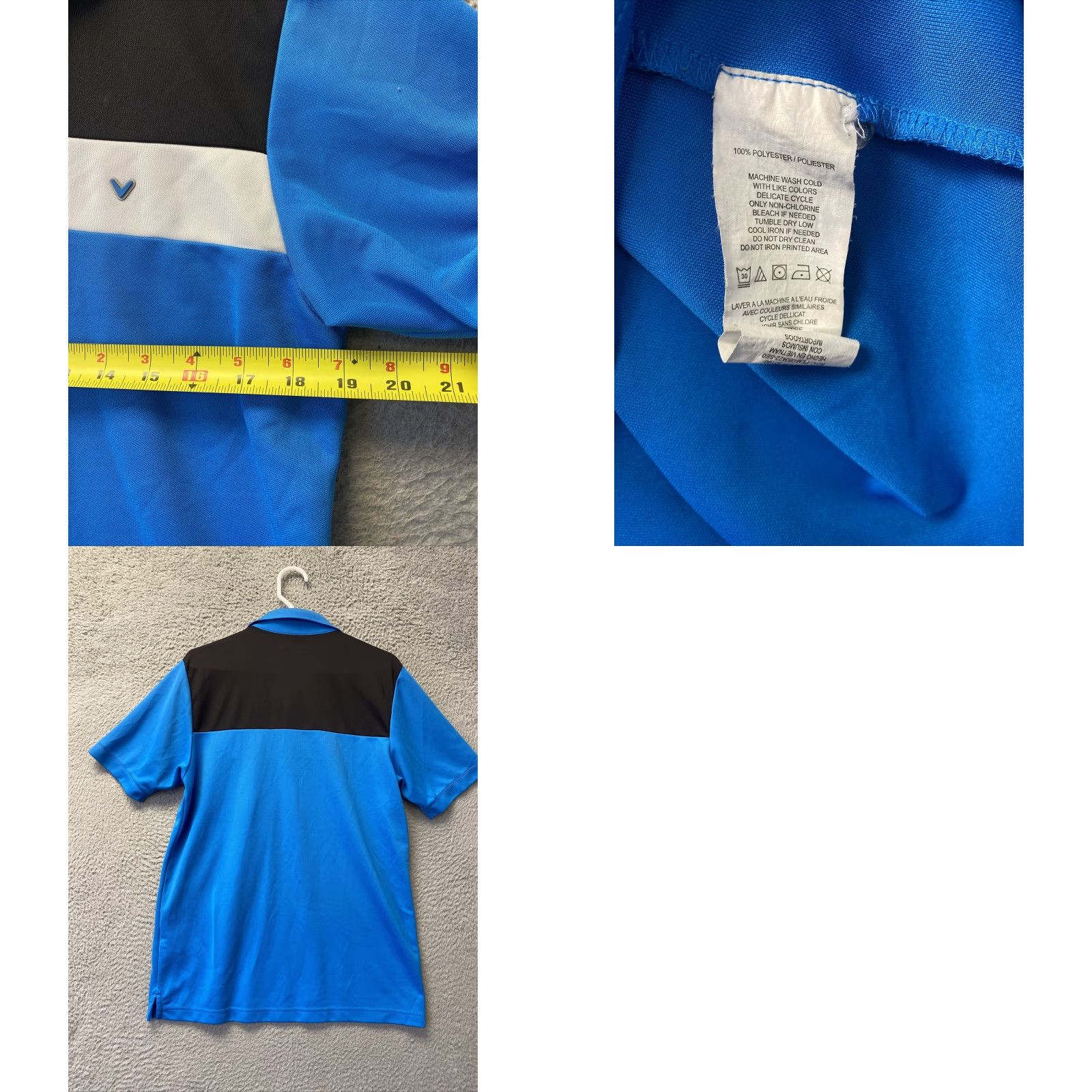 Callaway Callaway Polo Shirt S Adult Blue Casual Stretch Rugby Golf Mens 96-42 Size US S / EU 44-46 / 1 - 8 Thumbnail