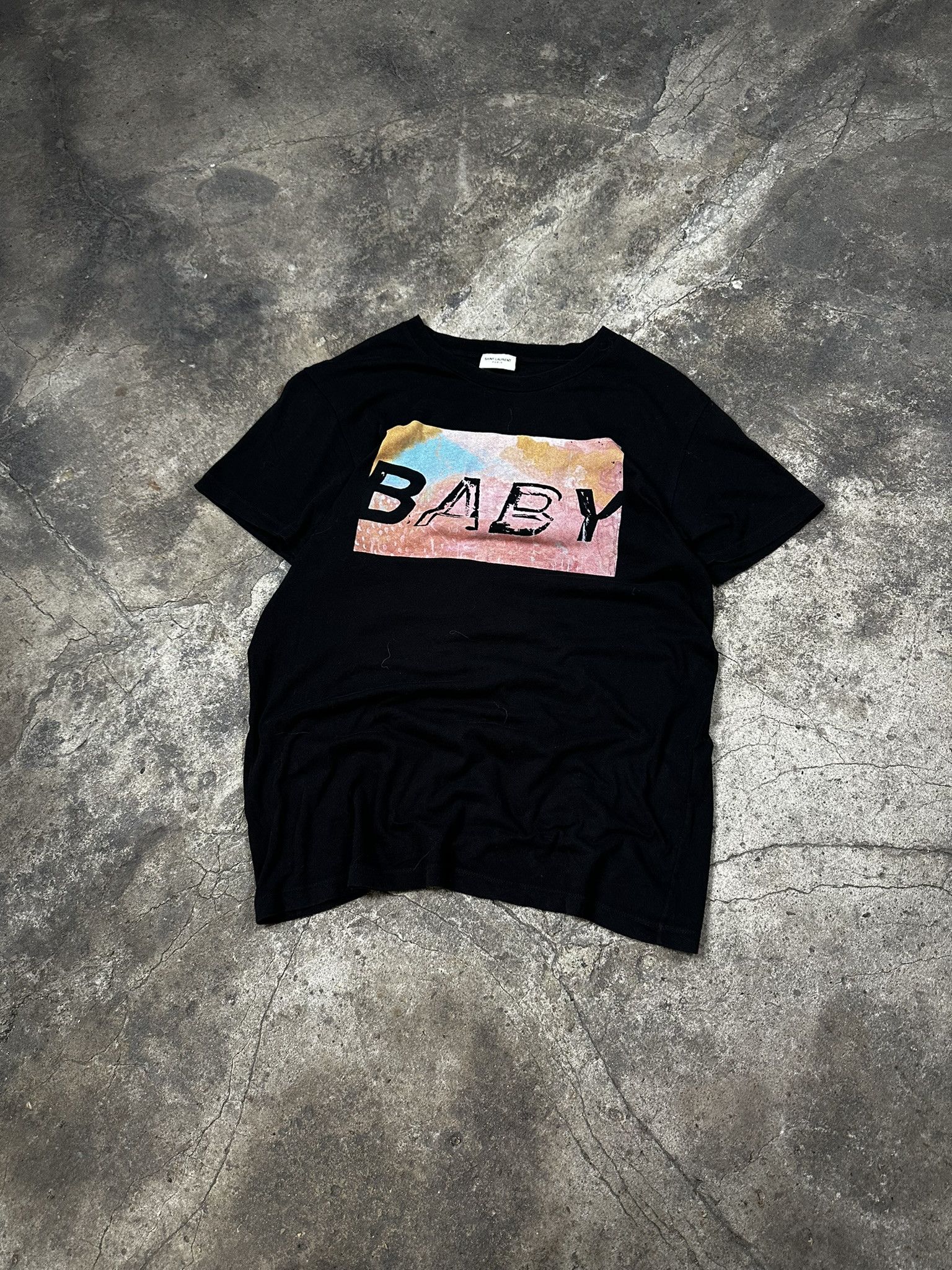 Saint Laurent Paris Saint Laurent Paris Baby T-shirt Hedi Slimane Size US M / EU 48-50 / 2 - 1 Thumbnail