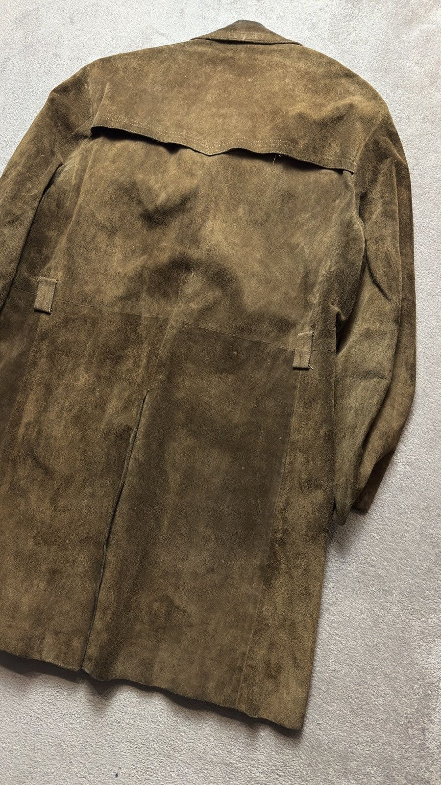 Genuine Leather 70s’ Vintage Double Breast Leather Coat Jacket ysl gucci Size US M / EU 48-50 / 2 - 9 Thumbnail