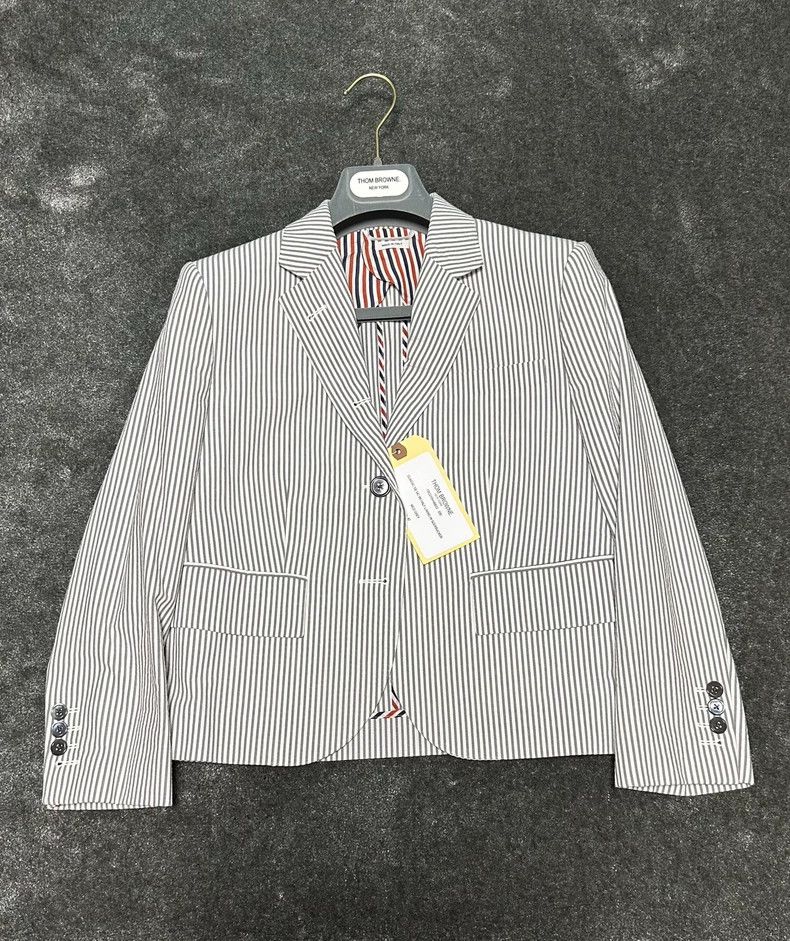 Thom Browne Thom Browne Medium gray puffy gauze suit Size M / US 6-8 / IT 42-44 - 1 Thumbnail