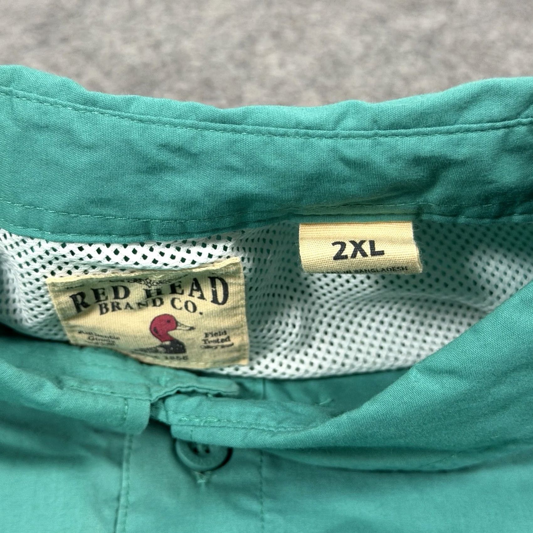 Altea RedHead Button-Up Shirt Men's 2XL Teal Green Lightweight Casual Outdoor Shirt Size US XXL / EU 58 / 5 - 5 Thumbnail