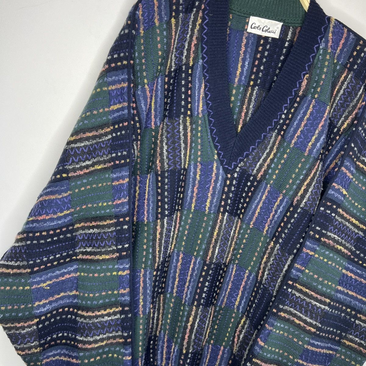 Carlo Colucci × Coogi × Vintage Vintage Carlo Colucci Coogi Sweater Jumper Knitwear Wool Size US L / EU 52-54 / 3 - 7 Thumbnail