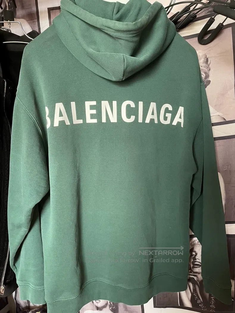 Balenciaga Balenciaga Classic Green Sweatshirt Size US S / EU 44-46 / 1 - 1 Thumbnail