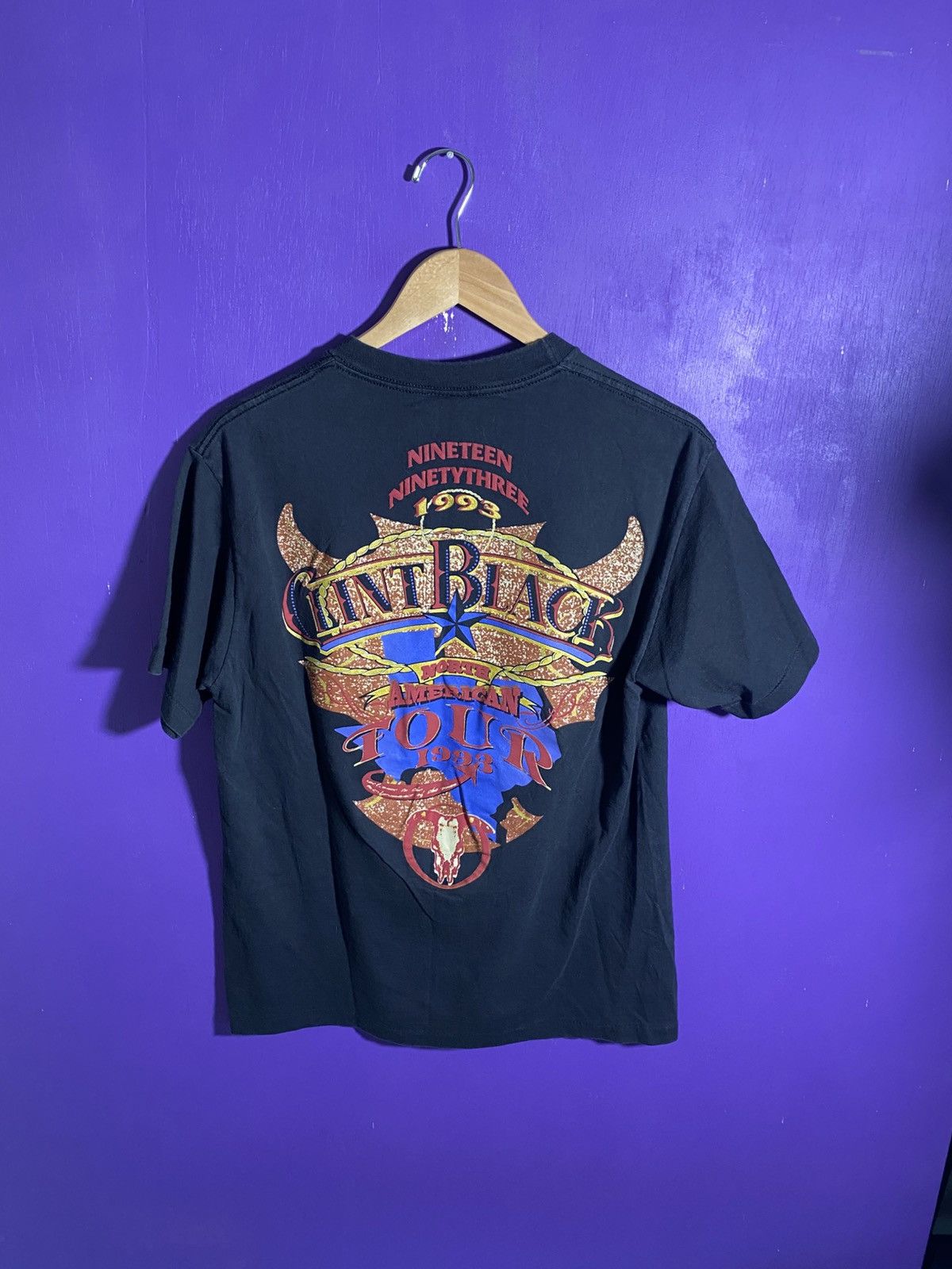 Band Tees × Vintage Vintage 1993 Clint black North American tour tee Size US L / EU 52-54 / 3 - 2 Thumbnail