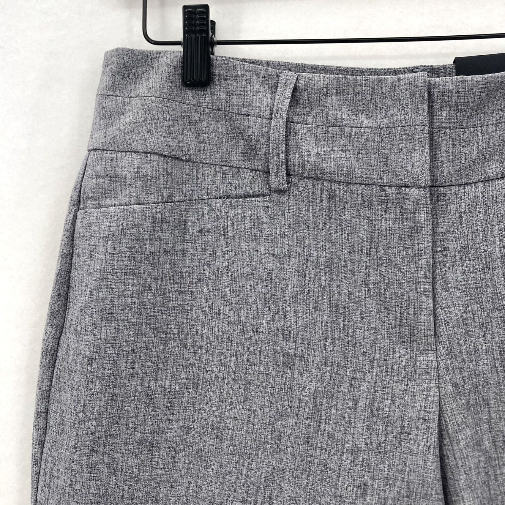 Apt. 9 VINTAGE? No. APT. 9 Pants Womens 10 Gray Trouser Mid Rise Straight Relaxed Shaping Stretch Dress Pants Workwear Size 32" / US 10 / IT 46 - 3 Thumbnail