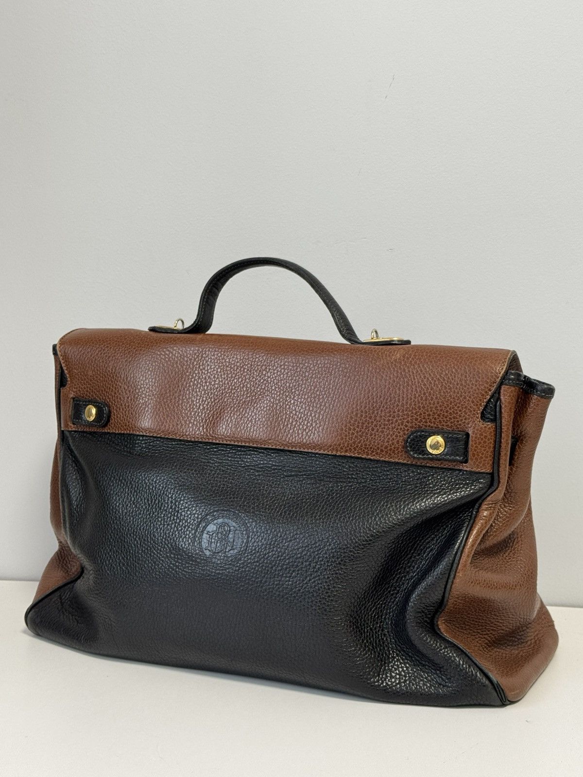 Other REDWALL Bag Foldover Envelope Brown Canvas Leather Cachemire Size ONE SIZE - 8 Thumbnail