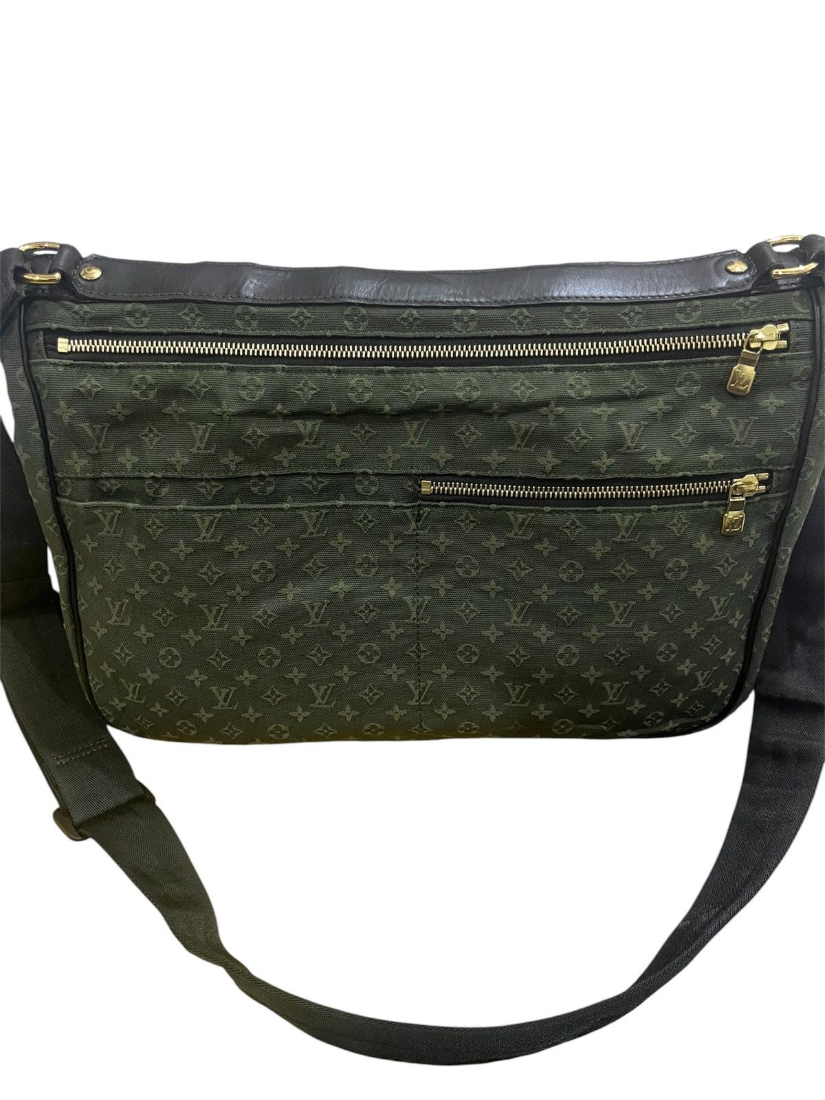Louis Vuitton LOUIS VUITTON KHAKI MONOGRAM MINI LIN MAMAN BAG Size ONE SIZE - 7 Thumbnail