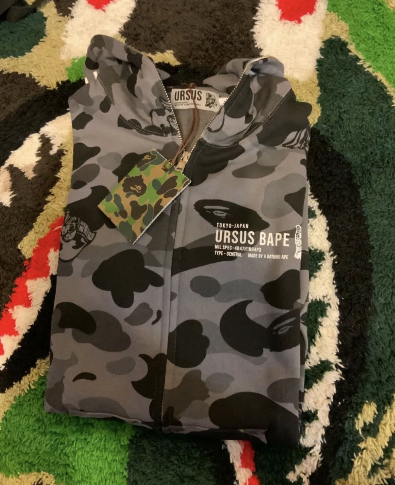Bape A Bathing Ape Ursus Camo Full Zip Hoody Size US M / EU 48-50 / 2 - 3 Thumbnail