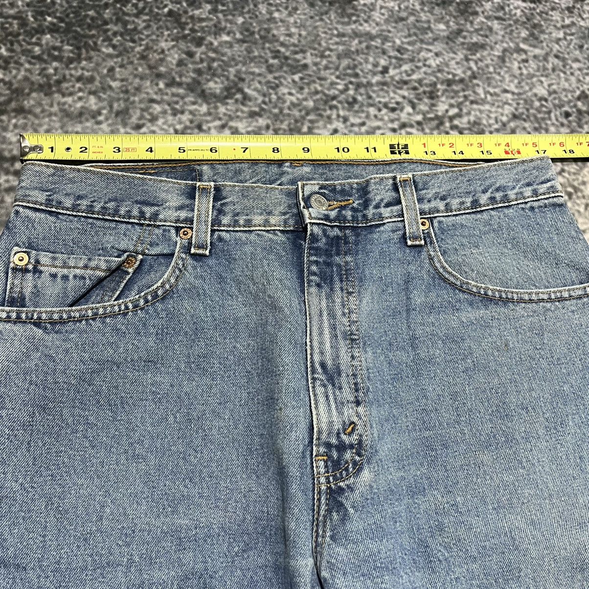 Levi's VINTAGE 90s LEVI'S 505 REGULAR FIT STRAIGHT LEG BLUE JEANS Size US 34 / EU 50 - 10 Thumbnail