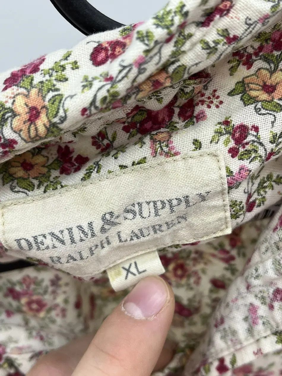 Denim & Supply Ralph Lauren Denim & Supply Ralph Lauren Floral Pattern Button Up Shirt Size US XL / EU 56 / 4 - 3 Thumbnail