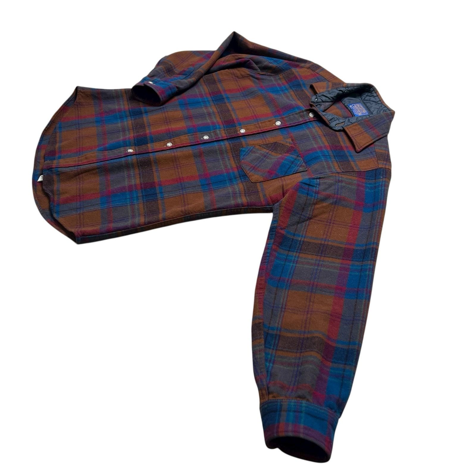 Pendleton Vintage Pendleton Wool Plaid Shirt Quilted Lined USA Size M Size US M / EU 48-50 / 2 - 5 Thumbnail