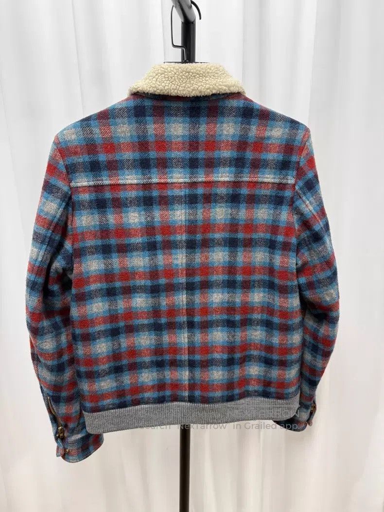 Undercover Undercover Size 3 Plaid shearling collar jacket with zip po Size L / US 10 / IT 46 - 6 Thumbnail