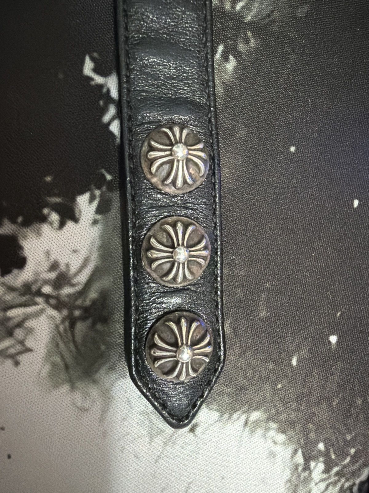 Chrome Hearts Chrome Hearts Crosses Leather Bracelet Size ONE SIZE - 4 Thumbnail