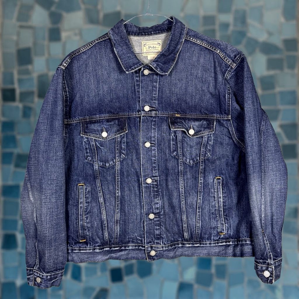Polo Ralph Lauren Polo Ralph Lauren Denim Jacket Mens Big Jean Trucker RL Type 3 Fade - Size 2X - Blue Size US XXL / EU 58 / 5 - 1 Thumbnail