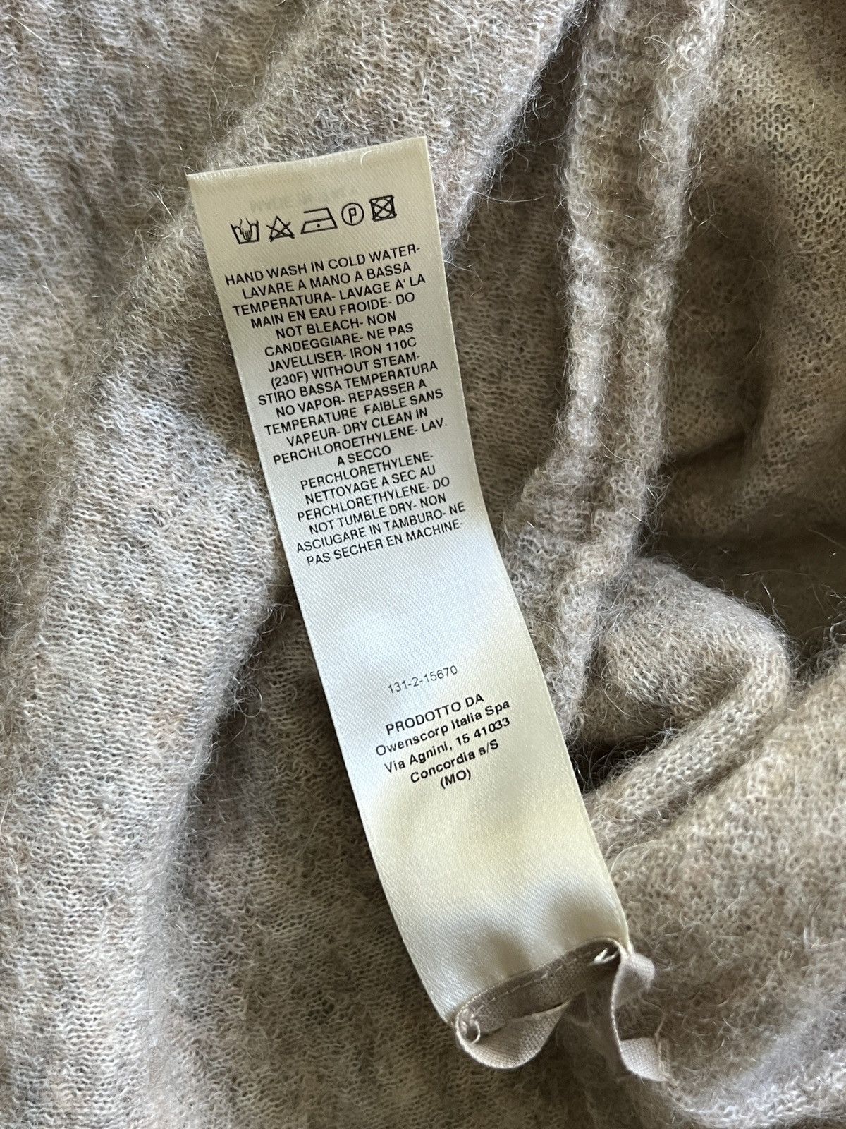 Rick Owens F/W 20 Perfoma - Baby Alpaca / Mohair sweater Size US M / EU 48-50 / 2 - 6 Thumbnail