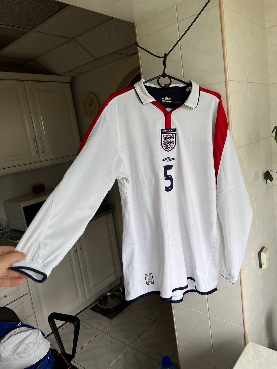 Umbro × Vintage Umbro England 2003 2005 Terry #5 Long Sleeve Jersey Size US L / EU 52-54 / 3 - 16 Thumbnail