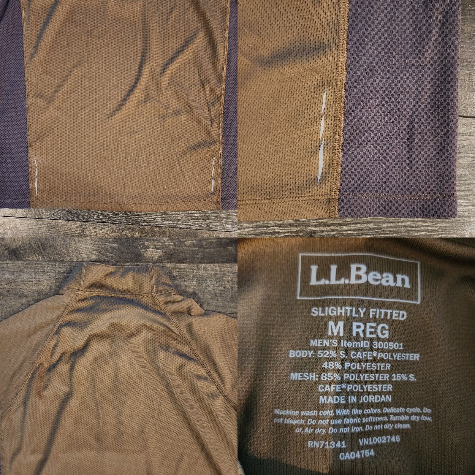 Vintage VINTAGE L.L. Bean Ridge Runner 1/4 Zip Pullover Men M Olive Performance Slight Fitted Shirt Size US M / EU 48-50 / 2 - 8 Thumbnail