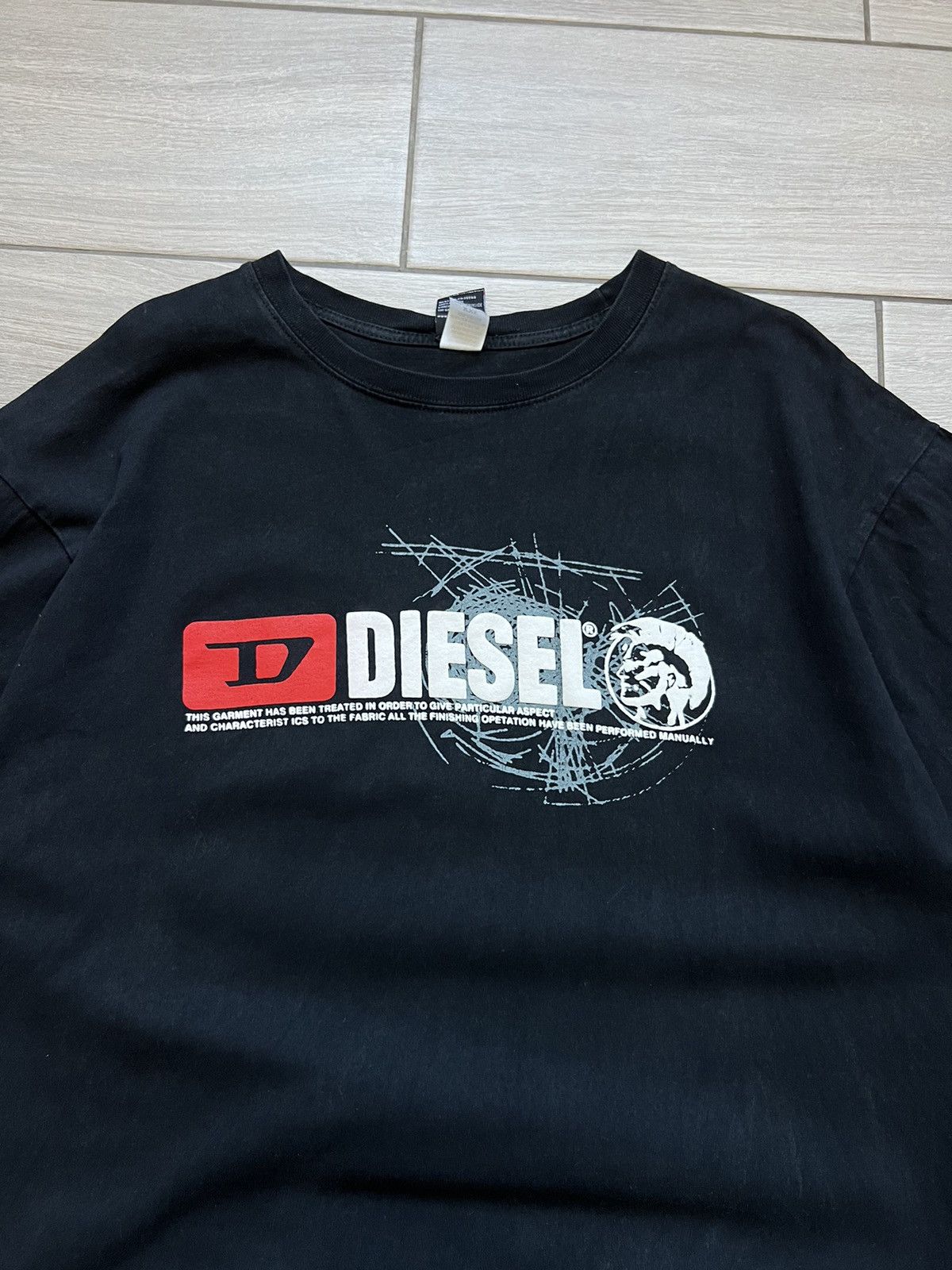 Diesel Vintage Diesel T-Shirt Big Logo Japanese Hype Rare Size US XXL / EU 58 / 5 - 5 Thumbnail