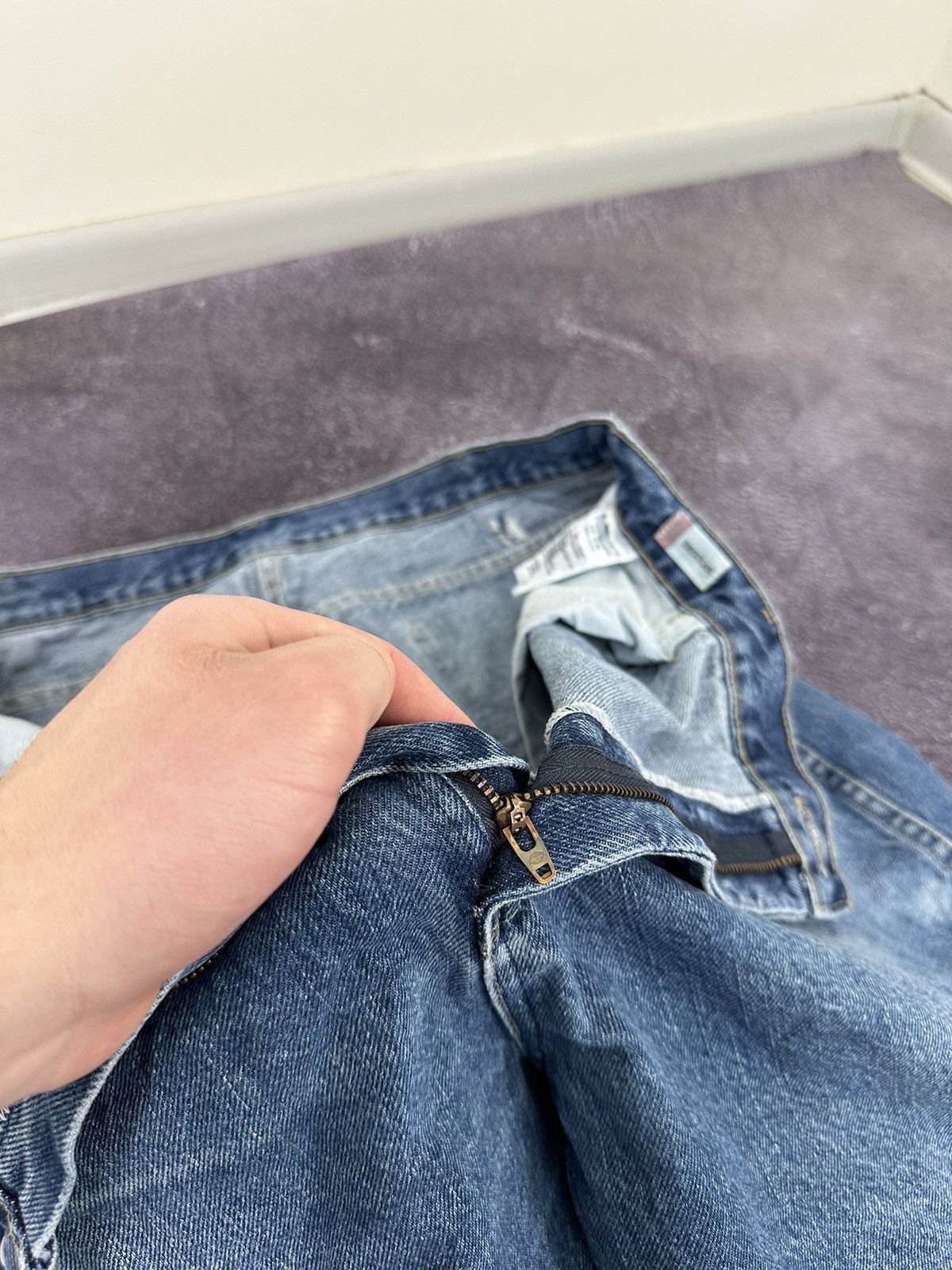 Dickies Vintage Dickies Faded Opium Blue Denim Baggy USA Work Jeans Size US 40 / EU 56 - 18 Thumbnail