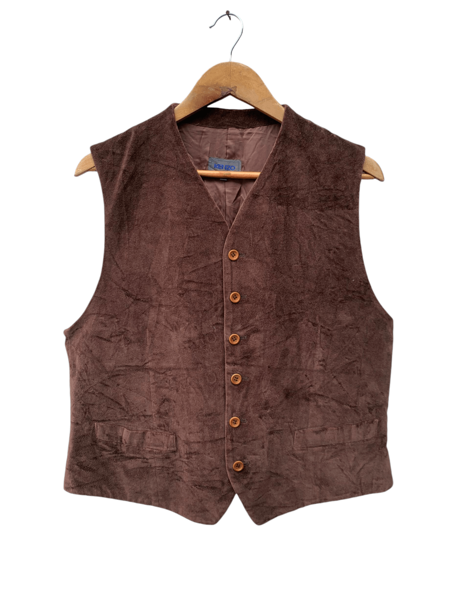 Kenzo Vintage Kenzo Velvet Vest Size 40S - 1 Thumbnail