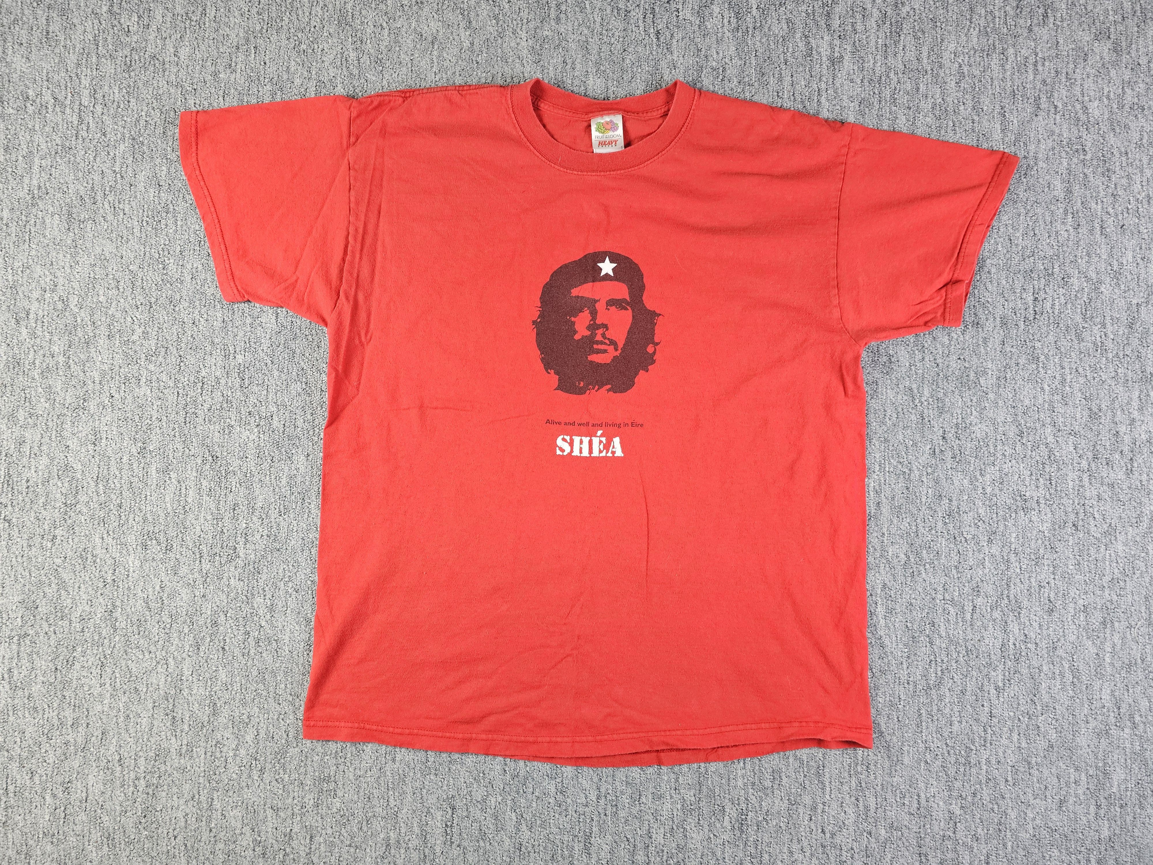 Fruit Of The Loom Vintage Che Guevara T-Shirt Men XL Red 90s Fruit Of The Loom Size US XL / EU 56 / 4 - 5 Thumbnail