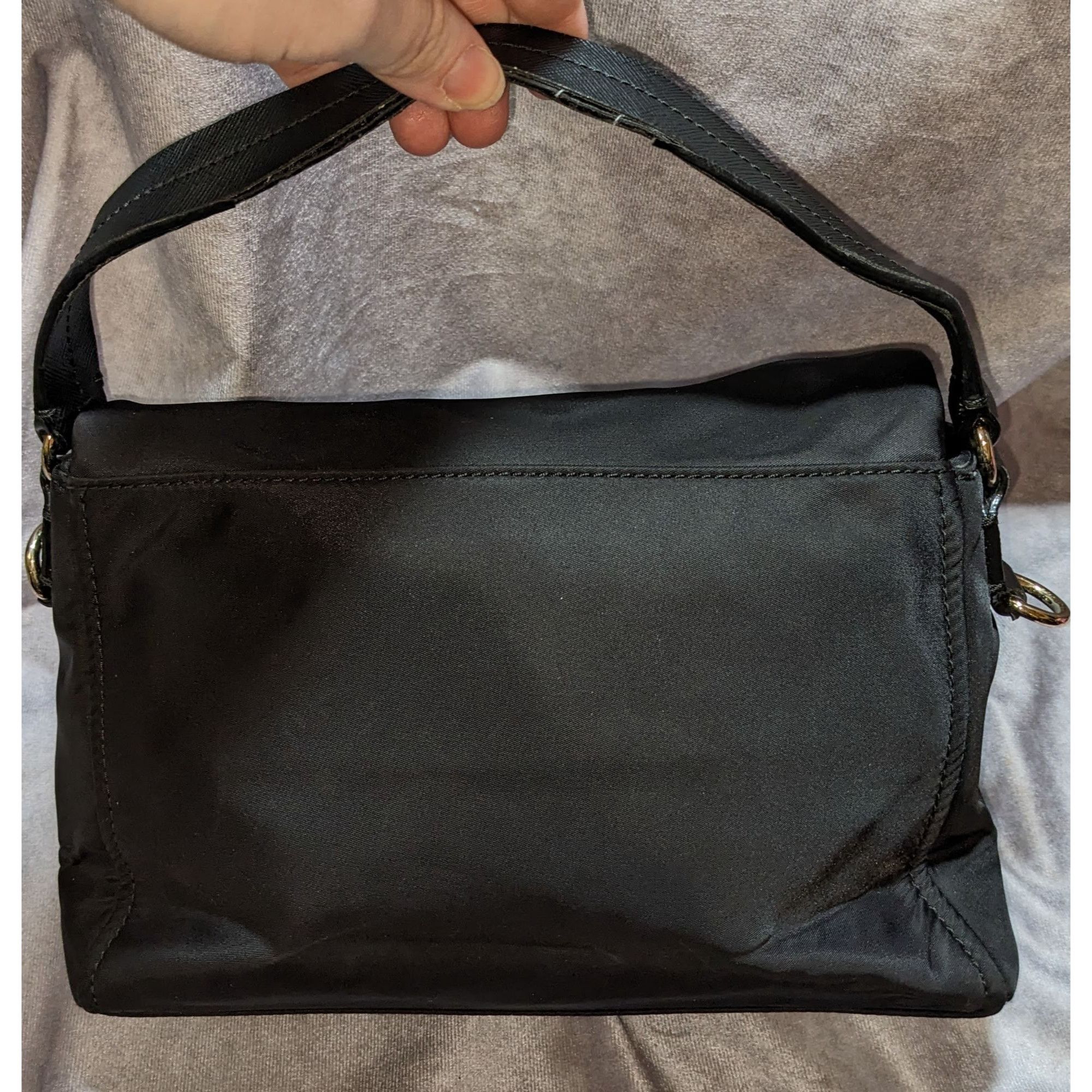 Kate Spade Kate Spade Wilson Road Black Nylon Fold-Over Satchel Size ONE SIZE - 5 Thumbnail
