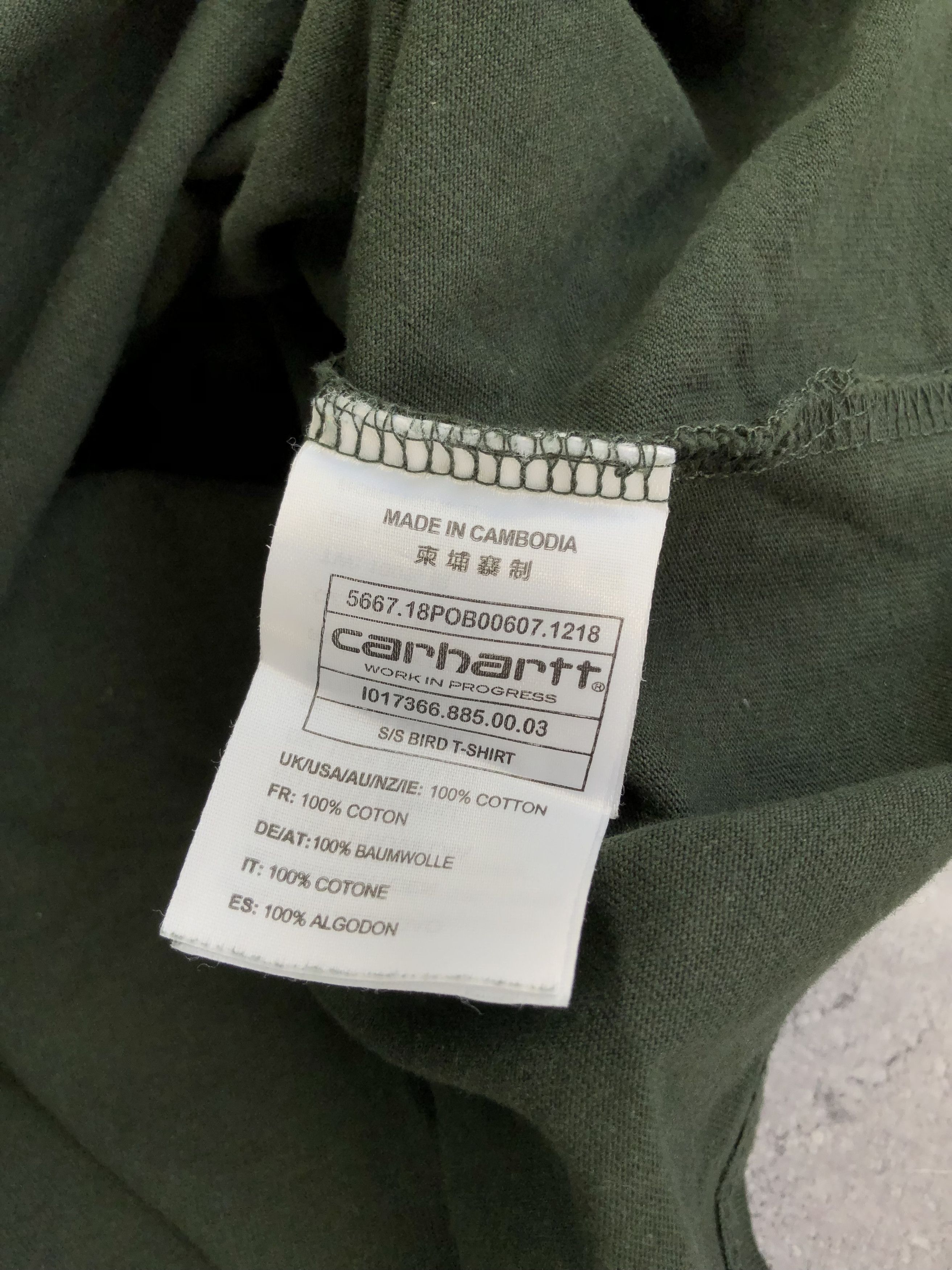 Carhartt CARHARTT Work Mini Duck Logo Streetwear Green Hype Tshirt Size US XXL / EU 58 / 5 - 7 Thumbnail