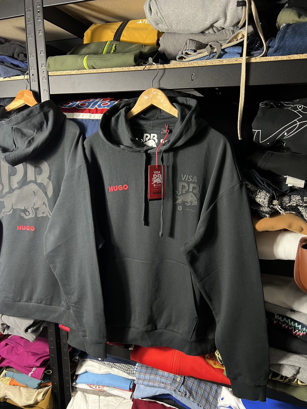 Hugo HUGO Red Bull Racing Oversized Hoodie Black F1 Visa Cash App Size US S / EU 44-46 / 1 - 8 Thumbnail