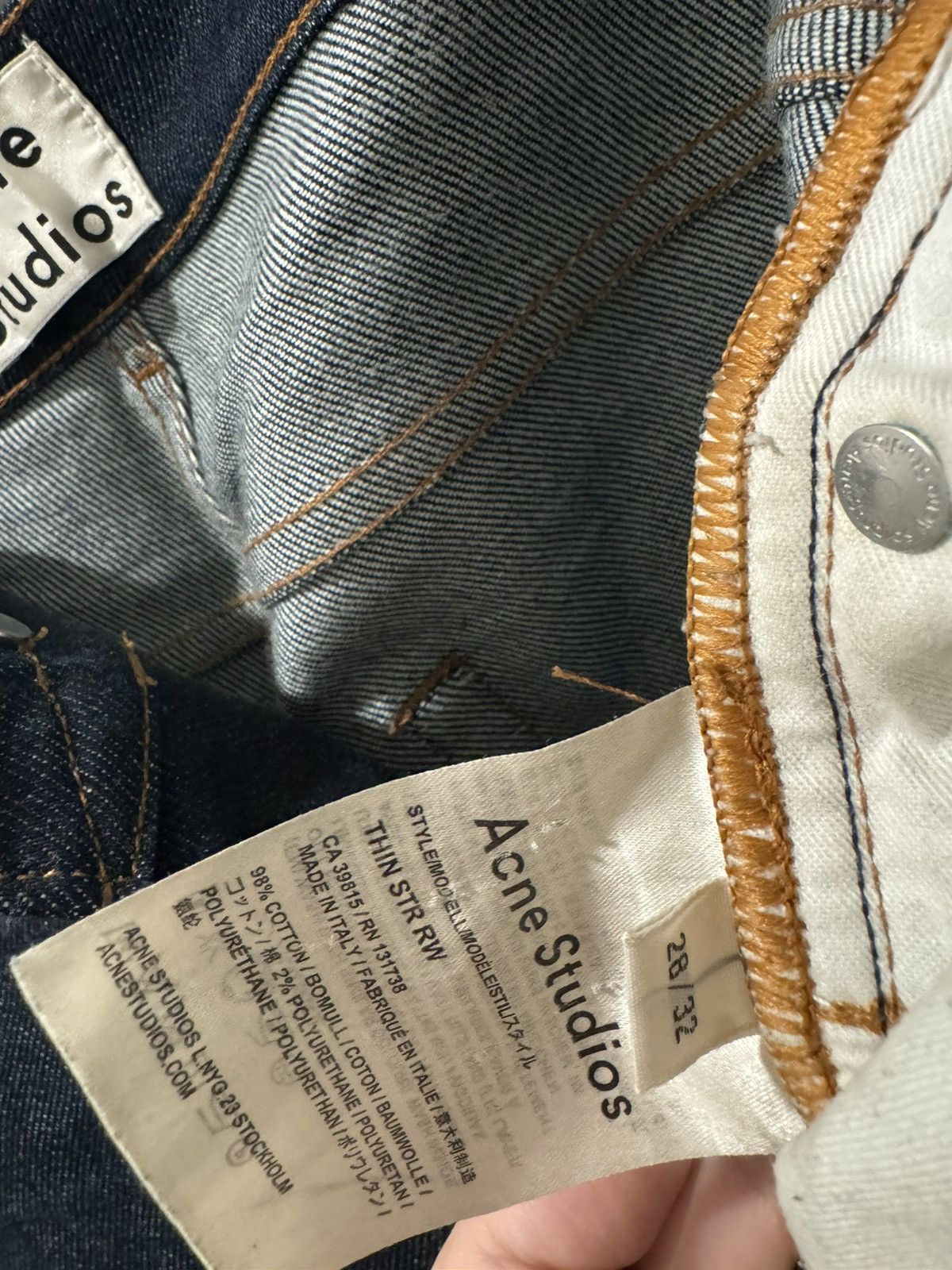 Acne Studios Acne Studios Thin Indigo Jeans 2017 Size US 28 / EU 44 - 9 Thumbnail