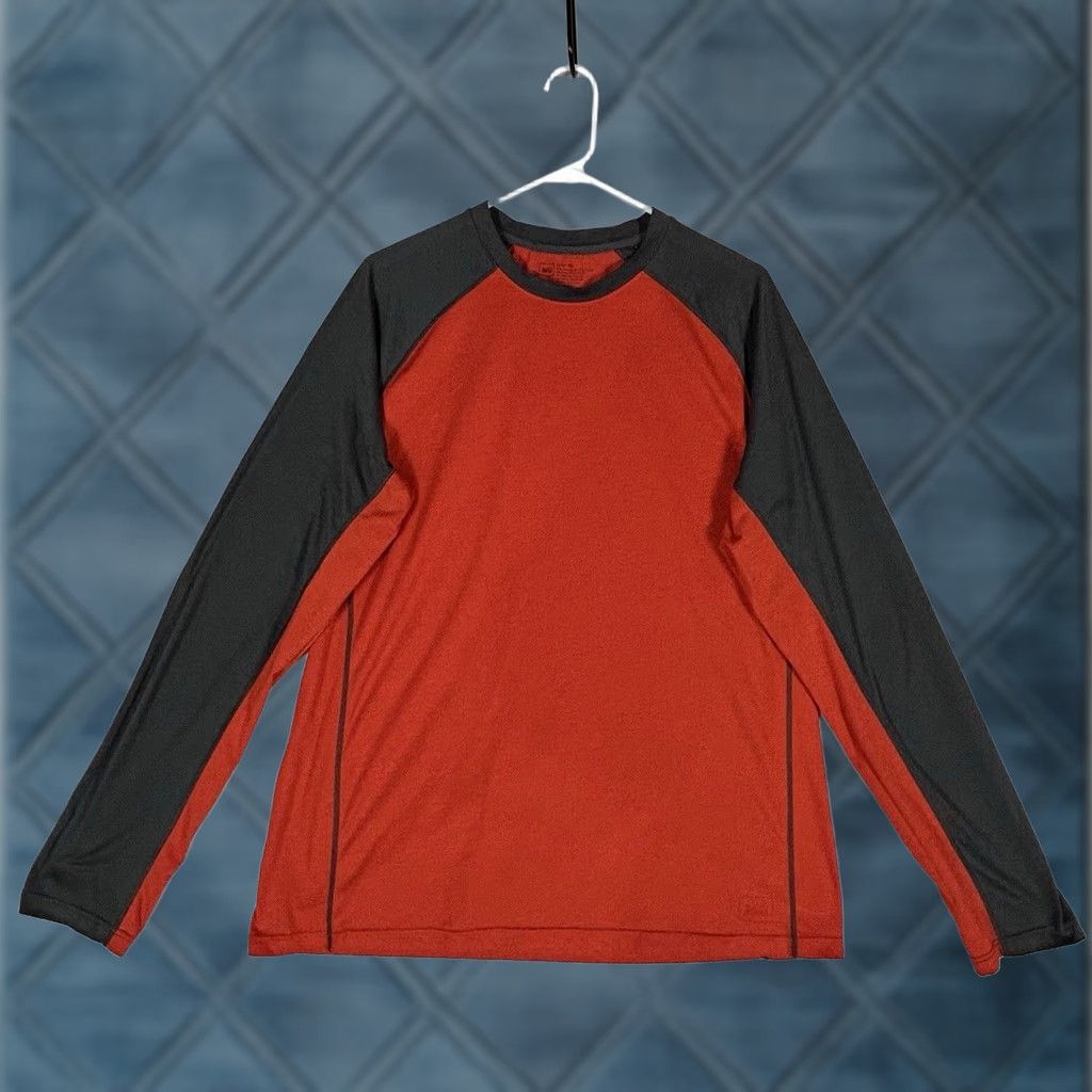 Vintage REI Compression Base Layer Shirt Mens XL Long Sleeve Mock Neck Pullover USA Army Orange Solid Athletic Knit Running Hiking Gym & Training Size US XL / EU 56 / 4 - 1 Thumbnail