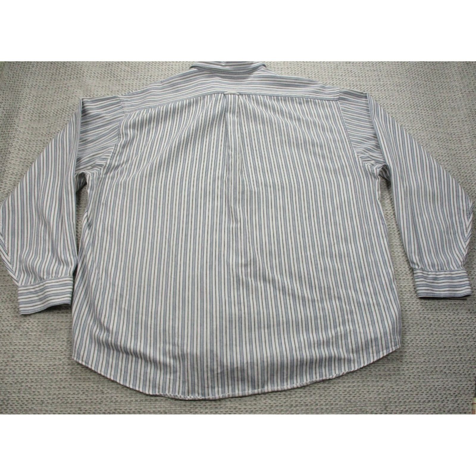 Izod VINTAGE IZOD Jeans Indigo Prep Shirt Mens 2XL XXL Long Sleeve Button Up Casual Size US XXL / EU 58 / 5 - 2 Thumbnail