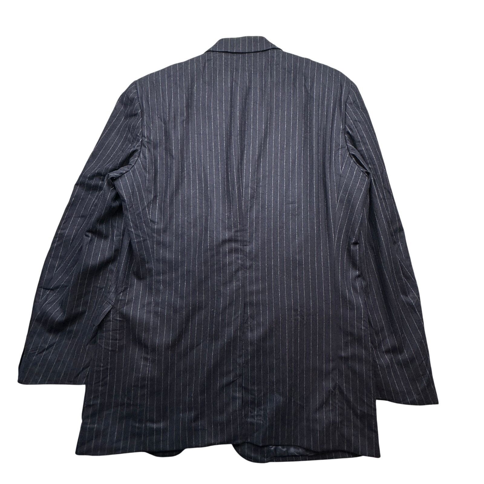Brooks Brothers Brooks Brothers Pinstripe Wool Jacket 42 Long Navy Italy Size US L / EU 52-54 / 3 - 2 Thumbnail