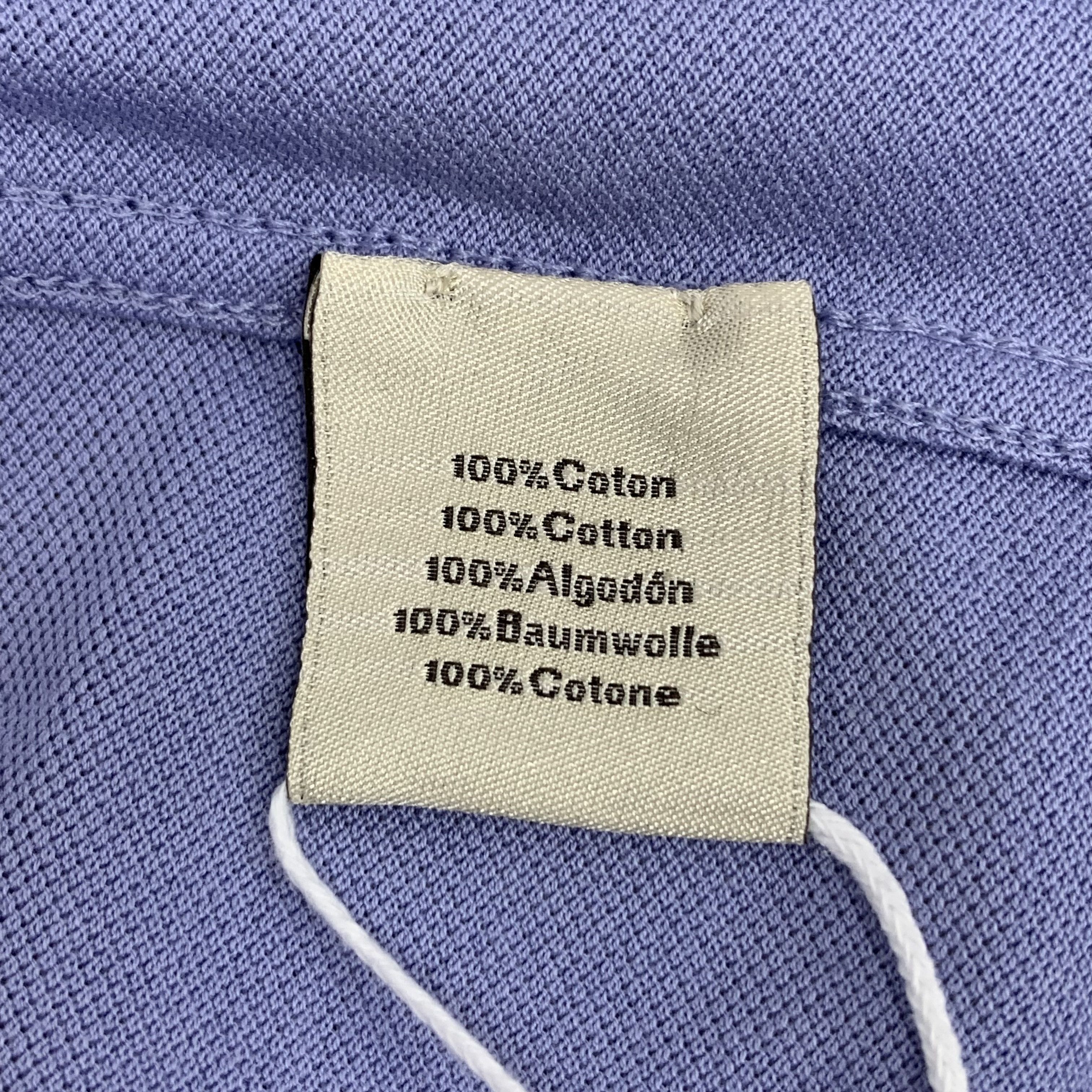 Hermes Hermes Pocket H Embroidered Cotton T-Shirt Blue (M) Size US M / EU 48-50 / 2 - 9 Thumbnail