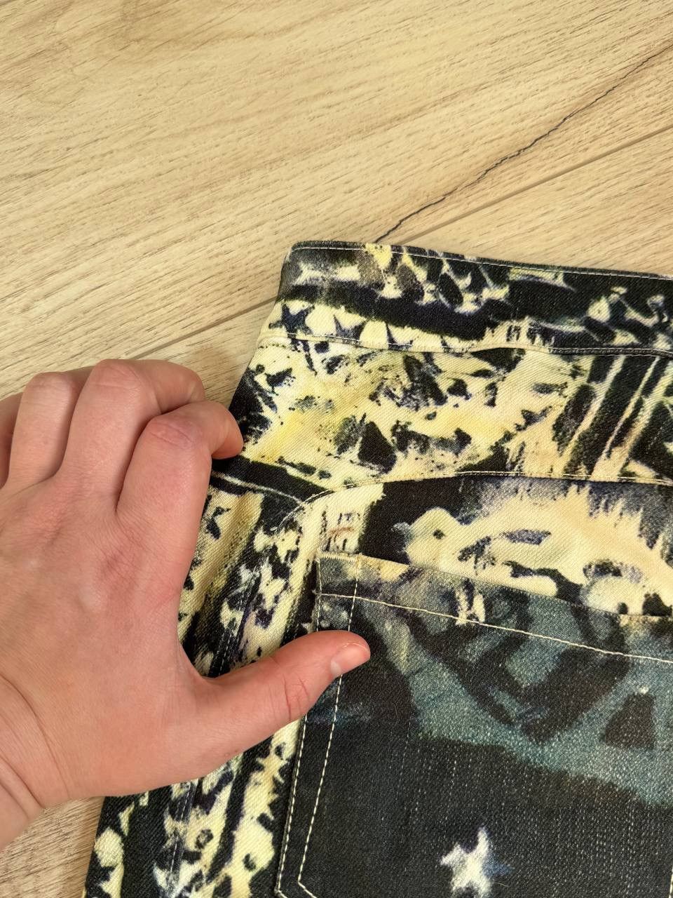 Balmain Balmain Eagle Tie Dye Denim Shorts Size 38 Size 26" / US 2 / IT 38 - 9 Thumbnail