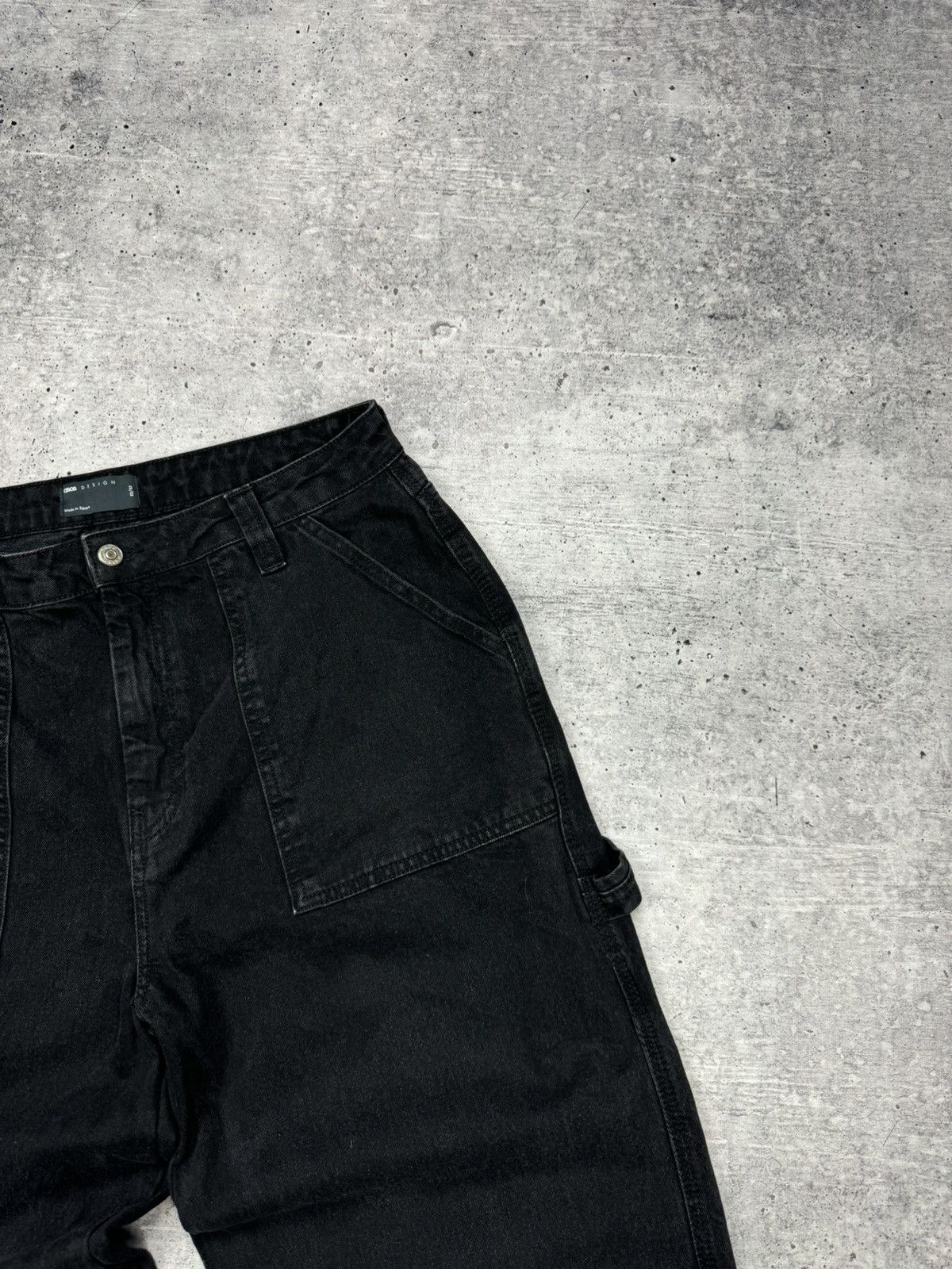 Japanese Brand × Vintage Vintage Asos Baggy Loose Fit Wide Leg Jeans Pants Trousers Size US 32 / EU 48 - 8 Thumbnail