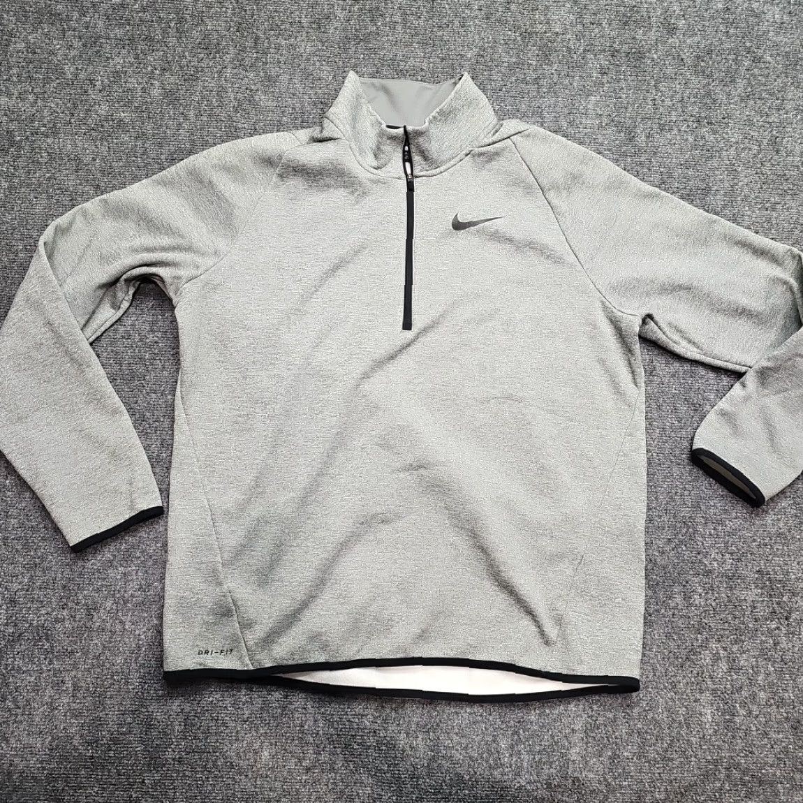 Nike Nike Pullover Sweatshirt Men Large Gray Dri Fit 1/4 Zip Fleece Lined Mock Neck Size US L / EU 52-54 / 3 - 2 Thumbnail