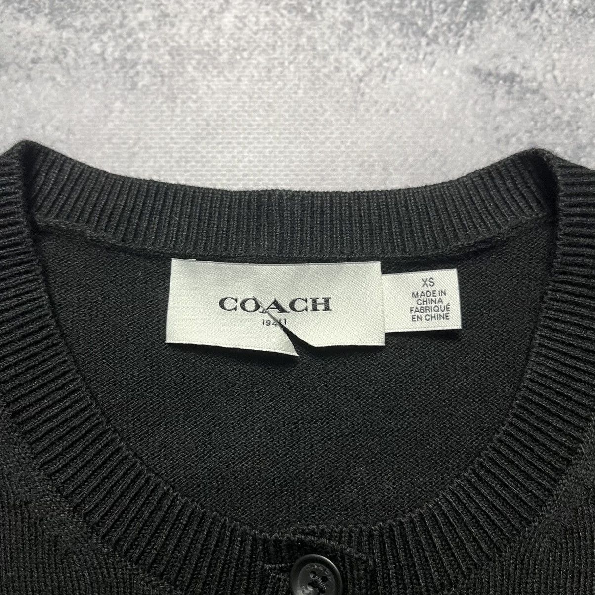 Coach Coach Black Cardigan Sweater Streetwear Luxury Designer Size XS / US 0-2 / IT 36-38 - 4 Thumbnail