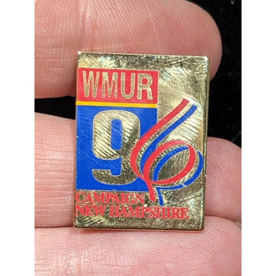 Other Vintage WMUR 96 Campaign New Hampshire Political Lapel Pin Size ONE SIZE - 3 Thumbnail