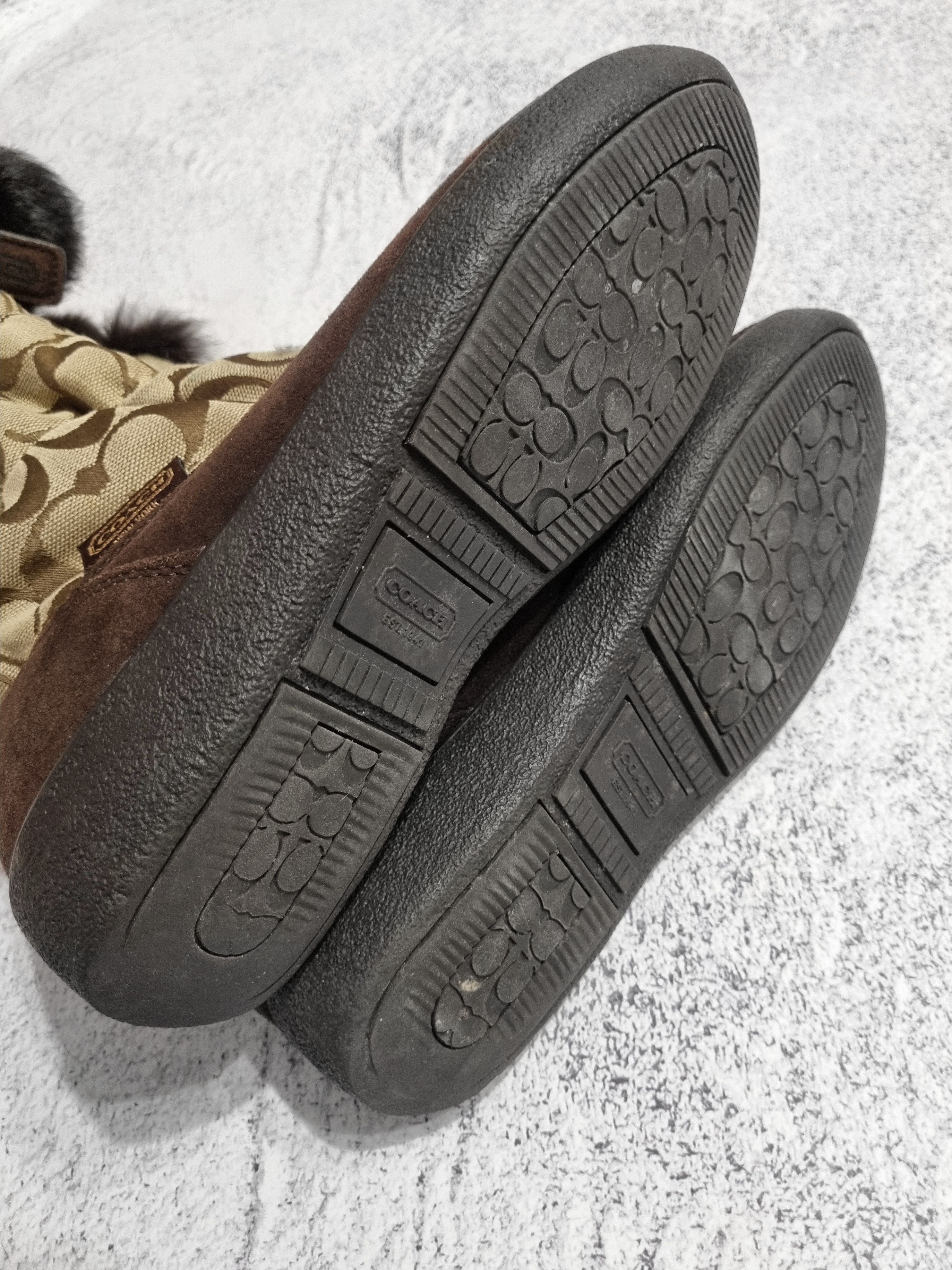 Coach Coach Theona Signature Jacquard Winter Boots Faux Fur Size US 9 / IT 39 - 14 Thumbnail