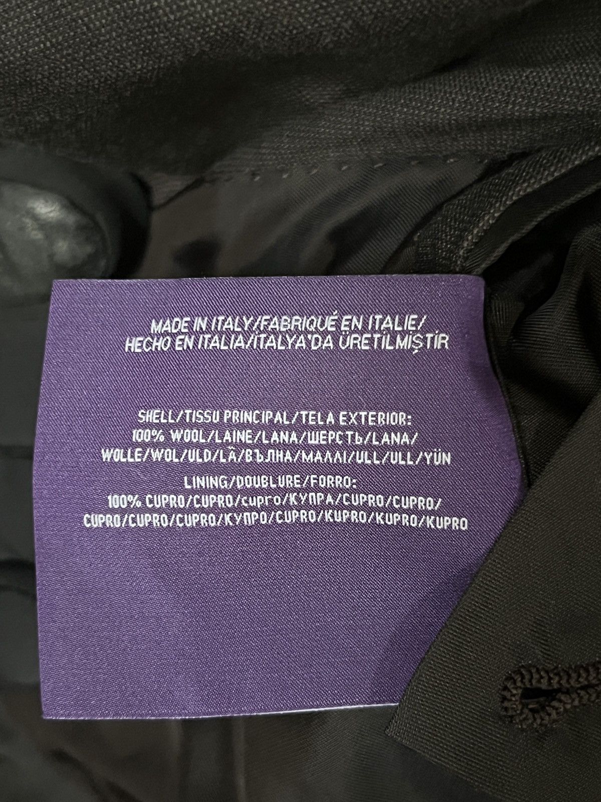 Ralph Lauren Purple Label Ralph Lauren Purple Label Wool and Cupro Blazer - 38R Size 38S - 6 Thumbnail