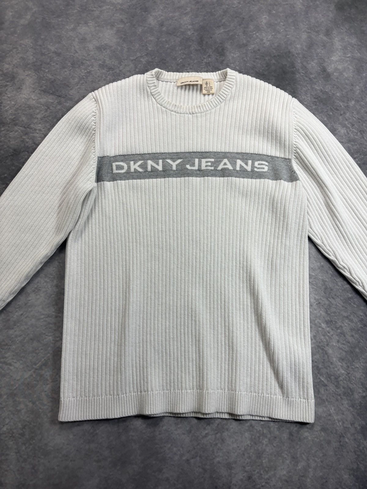DKNY × Donna Karan × Vintage Vintage DKNY Longsleeve Shirt 1990s Donna Karan New York 00s Size US L / EU 52-54 / 3 - 3 Thumbnail