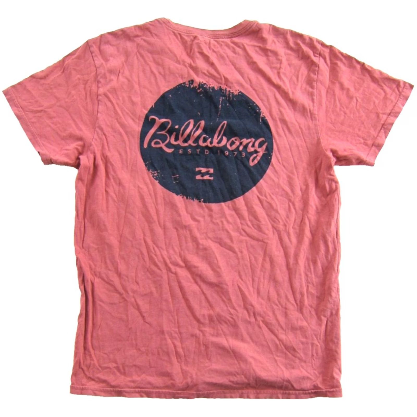 Billabong Billabong T-Shirt Men M Pink Logo Striped Cotton Blend Short Sleeve Crew Neck Classic Surf Size US M / EU 48-50 / 2 - 3 Thumbnail
