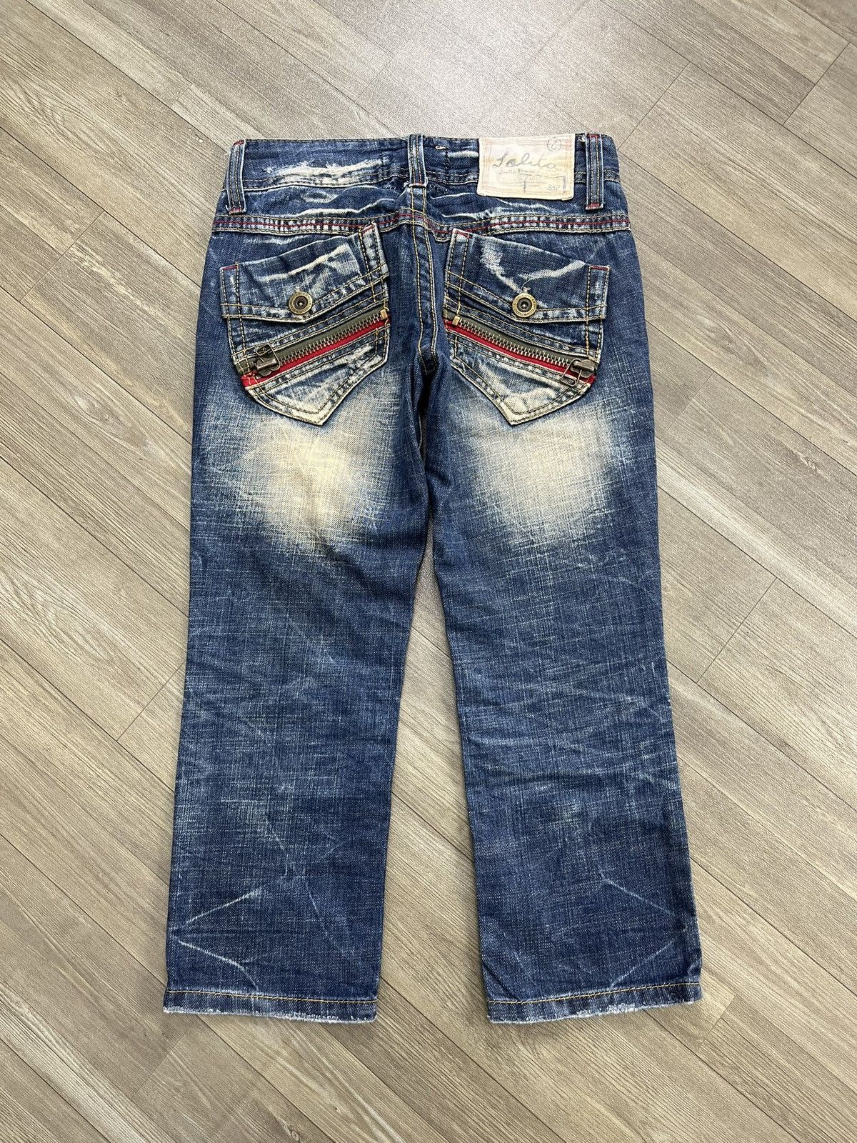 Japanese Brand Y2K Style Yoshitomo Nara Lolita Jeans Distressed 3/4 Jeans Size US 28 / EU 44 - 16 Thumbnail